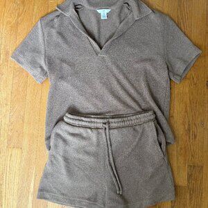 Dark Beige Knit Set - Size S